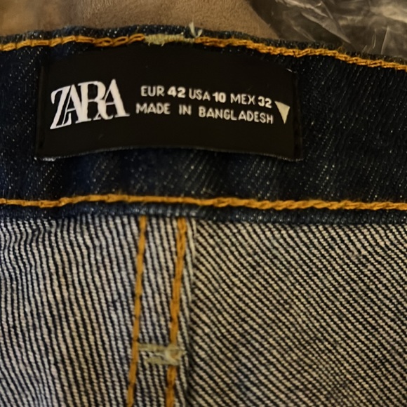 Zara: V front tailored straight leg jeans. - Picture 9 of 13